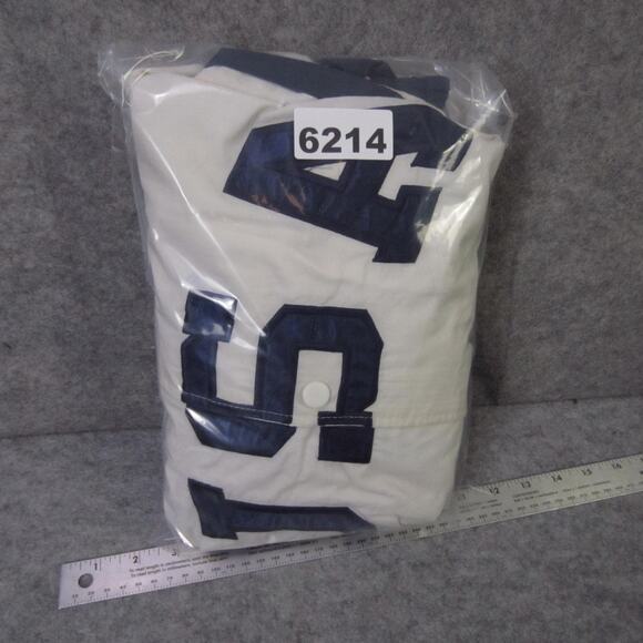 Vintage USA Jacket Mens Large White Blue Pro Player Foot Locker Windbreaker 90s - Picture 8 of 8